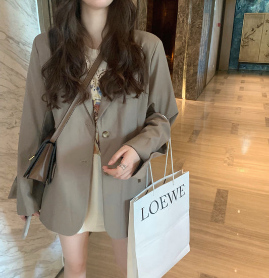 Anne – Casual Blazer with Korean Split Sleeve