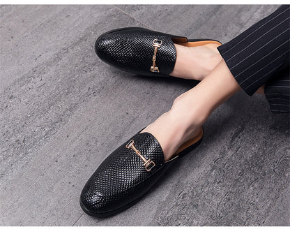 Frederick – Men's Vegan Leather Half Slippers
