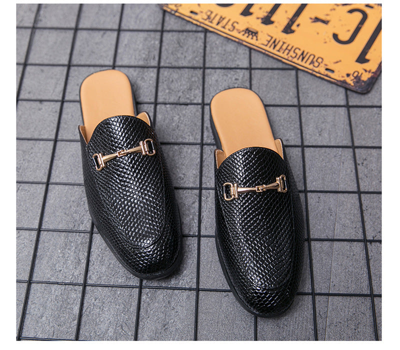 Frederick – Men's Vegan Leather Half Slippers