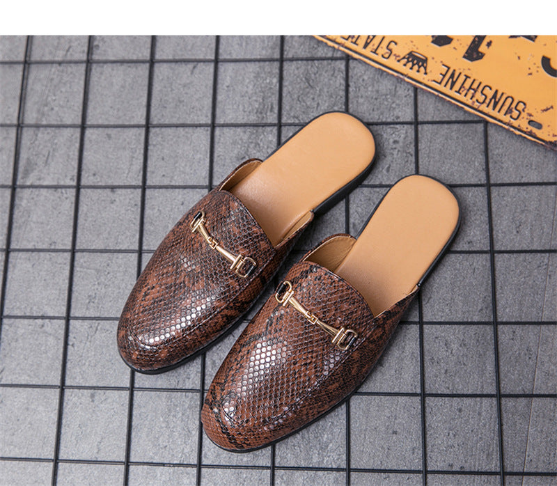 Frederick – Men's Vegan Leather Half Slippers