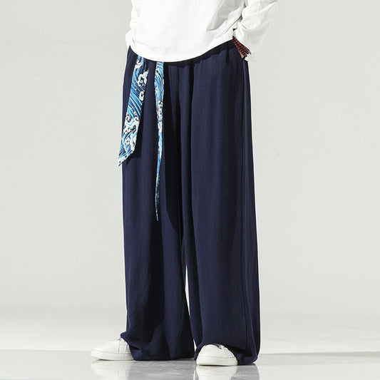 Ray – Men's Linen Wide Leg Pants