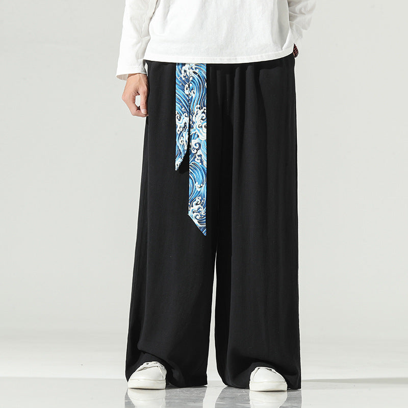 Ray – Men's Linen Wide Leg Pants