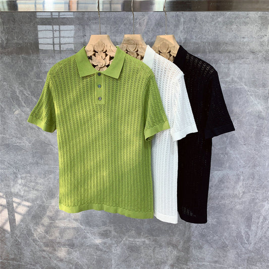 Geoff – High-end Knitted Short-sleeved Polo