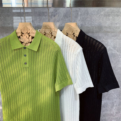 Geoff – High-end Knitted Short-sleeved Polo