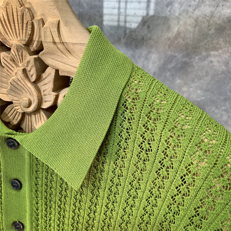 Geoff – High-end Knitted Short-sleeved Polo