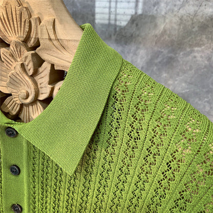 Geoff – High-end Knitted Short-sleeved Polo