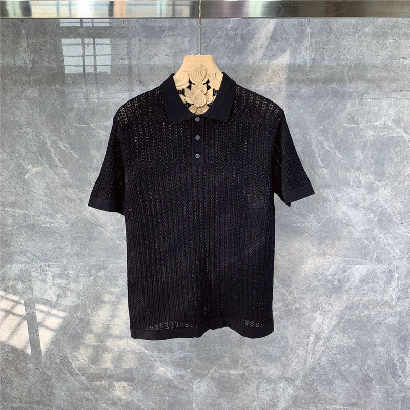 Geoff – High-end Knitted Short-sleeved Polo