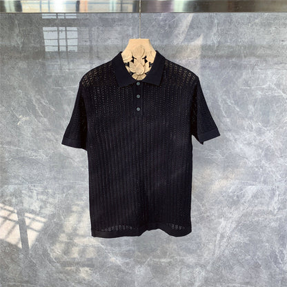Geoff – High-end Knitted Short-sleeved Polo