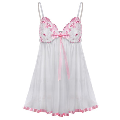 Donna – Elegant Lace Embroidery Sequin Lingerie