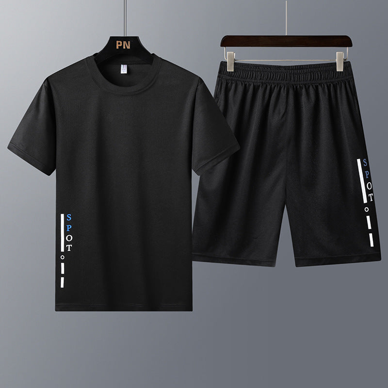 Ross – Men's Short-Sleeved T-Shirt Two-Piece Sportswear