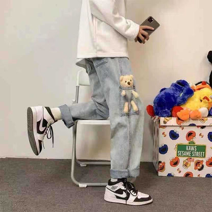 Guy – Straight-Leg High Waist Jeans