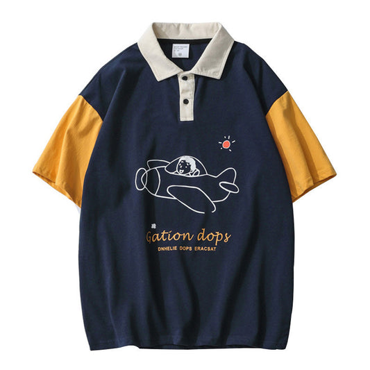 Adrian – Men's Retro Loose Fit Polo Shirt