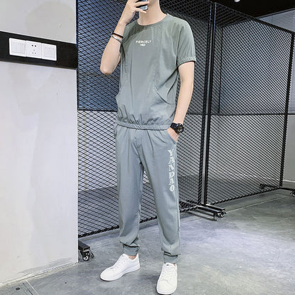 Steven – Ice Silk Short-Sleeved Sports T-shirt