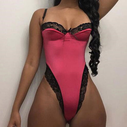 Lucy – Lace Patchwork Bodysuit