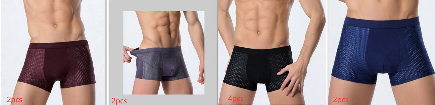 Bradley – Men's Mesh Boxer in Ice Silk