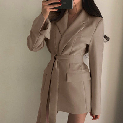 Kate – Elegant Lace-Up Suit Jacket