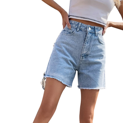 Julie – High Waist Loose Denim Shorts