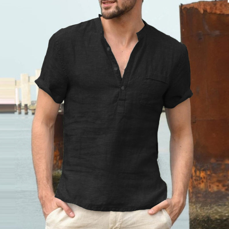 John – Casual Men's Linen Polo Shirt