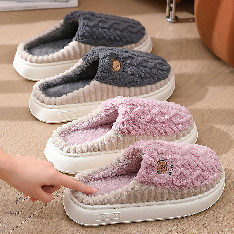 Carol – Cozy Bear Plush Slippers