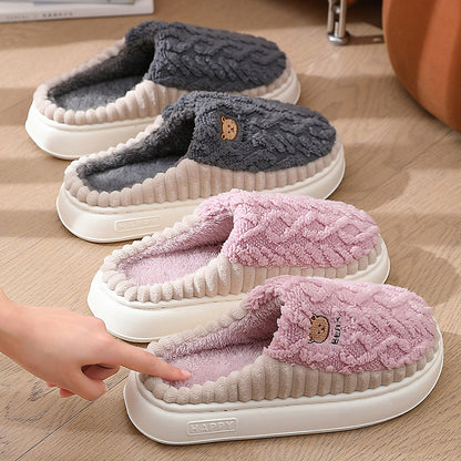 Carol – Cozy Bear Plush Slippers