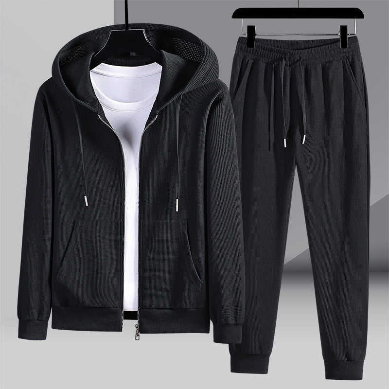 Thomas – Waffle Textured Hooded Sports Set