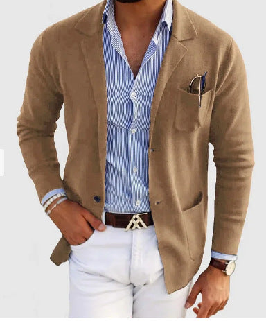 Edward – Men's Spring Printed Double Button Suit Jacket