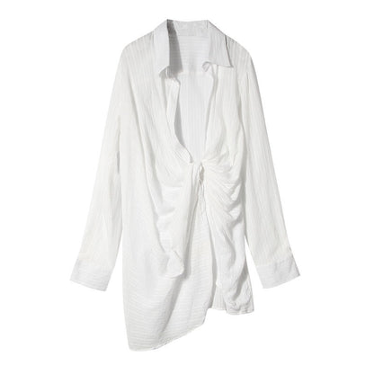 Lynda – Ultra-Thin Women's Sunscreen Shirt with Irregular Design