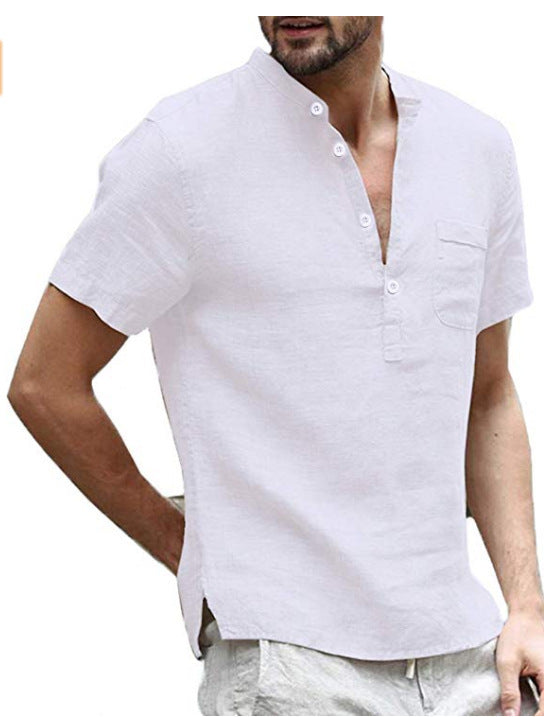 John – Casual Men's Linen Polo Shirt