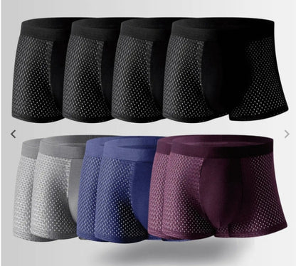Bradley – Men's Mesh Boxer in Ice Silk