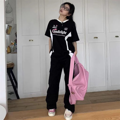 Jade – Trendy Motorcycle Printed Short-Sleeve T-Shirt