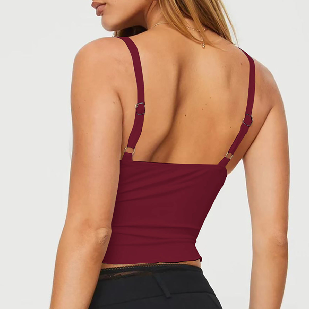 Melissa – Bow Camisole with Wave Edge