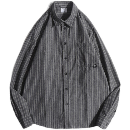 Jacob – Japanese Retro Striped Shirt