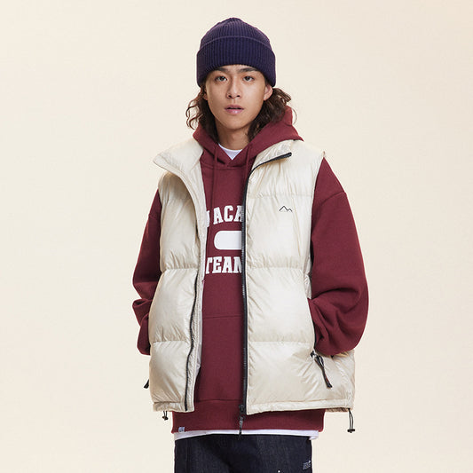 Alan – Glossy Printed Down Vest