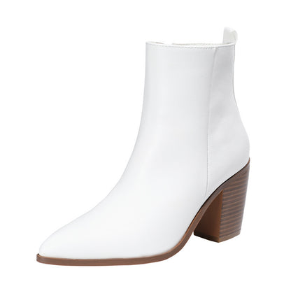 Mary – High Heel Vegan Leather Martin Boots