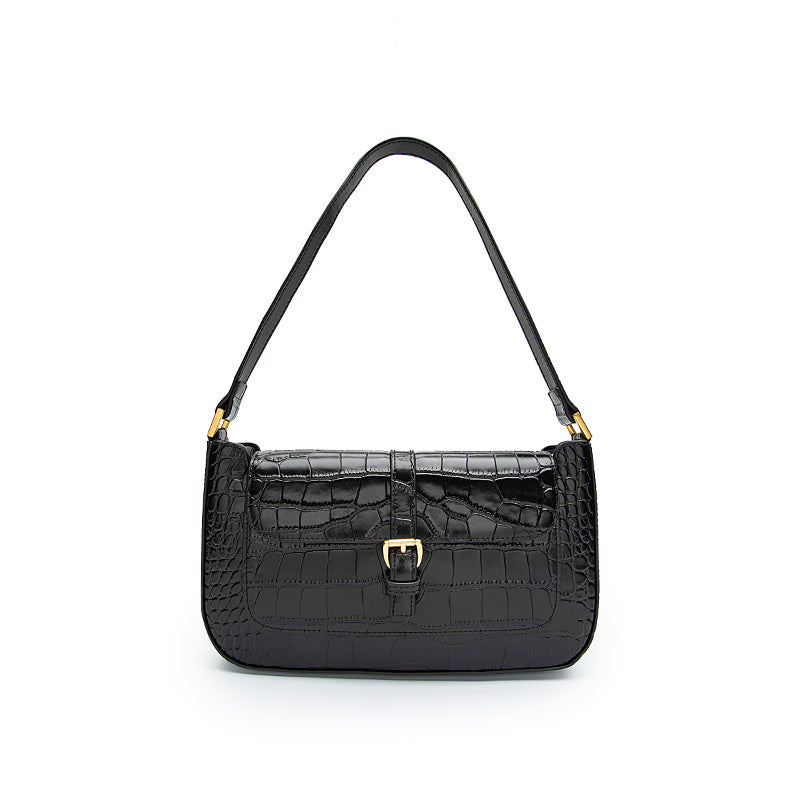 Lily – Large Crocodile Pattern Shoulder Bag