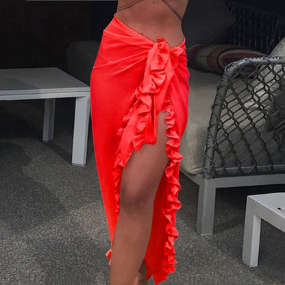 Tanya – Sun-proof Beach Skirt with Chiffon Lace