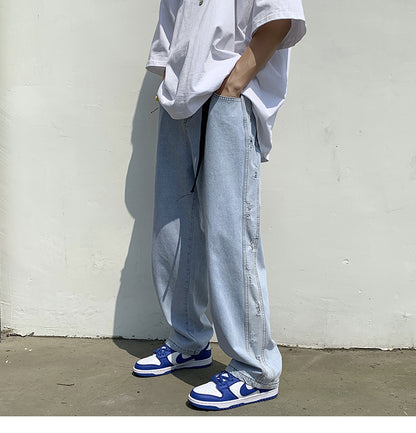 Adam – Men's Wide Leg Summer Trousers