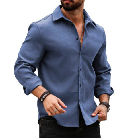 Nathan – Men's Printed Long Sleeve Shirt