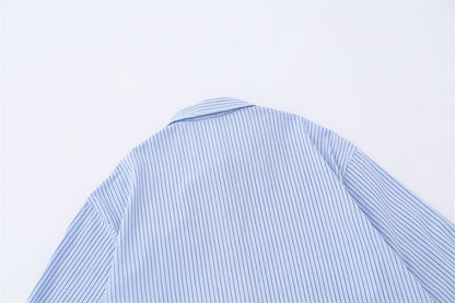 Marcus – Men's Pinstripe Long-sleeved Shirt