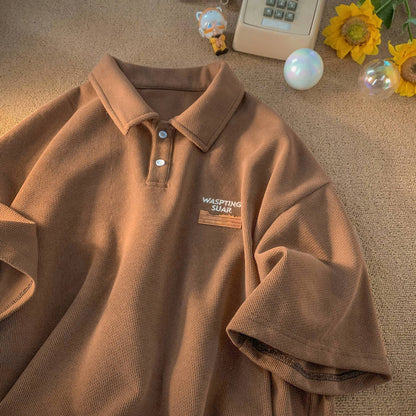 David – Retro Men's Polo Shirt with Dots