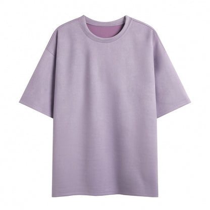 Nigel – Men's Loose Vegan Suede Pullover T-Shirt