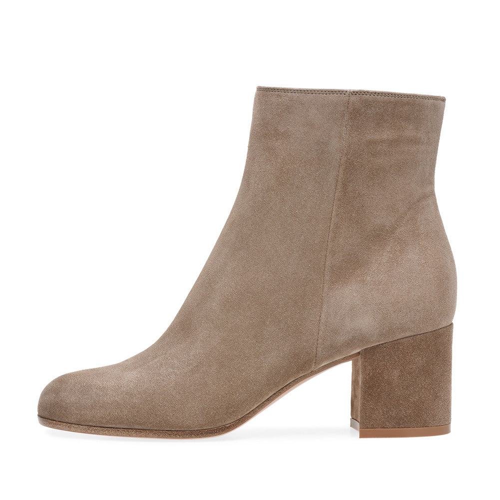 Melanie – Mid Heel Vegan Leather Boots