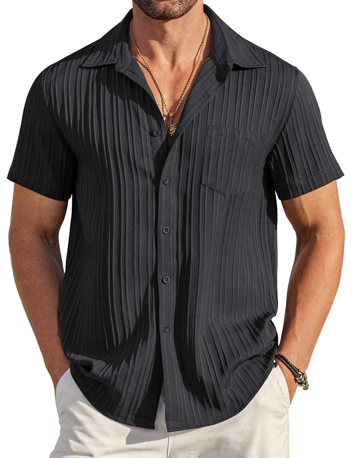 Neil – Polo Collar Short Sleeve Shirt