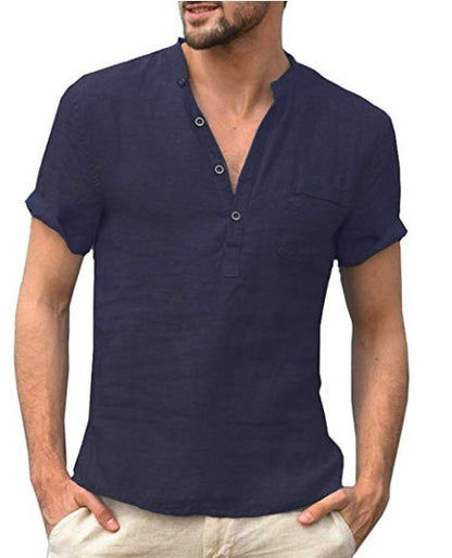 John – Casual Men's Linen Polo Shirt