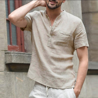 John – Casual Men's Linen Polo Shirt