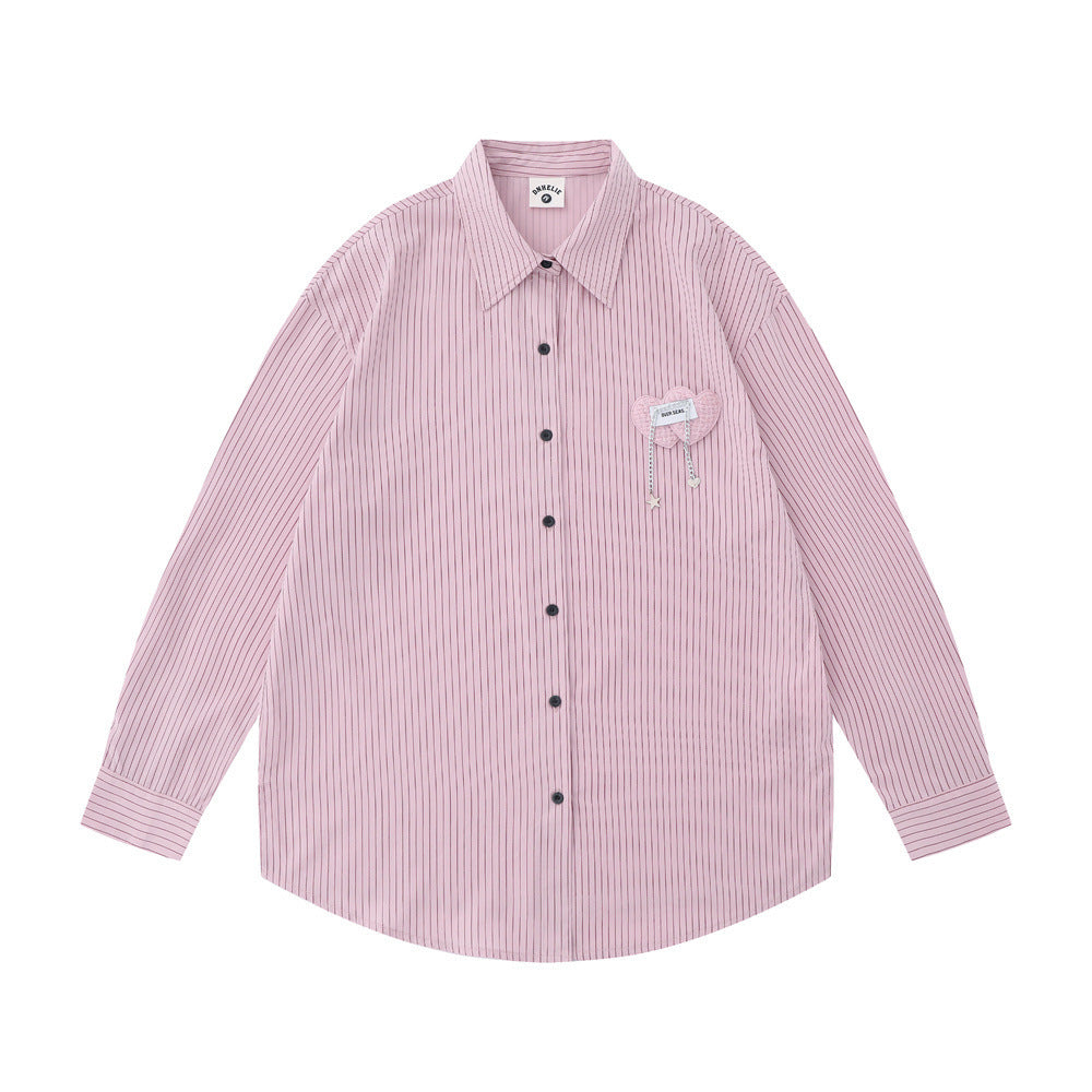 Marcus – Men's Pinstripe Long-sleeved Shirt