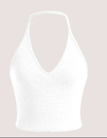 Deborah – Summer Crop Halter Top