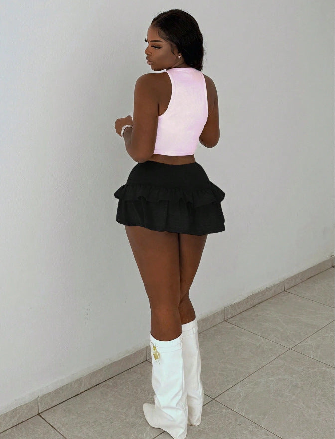 Caroline – Fashionable Patchwork Knitting Skirt
