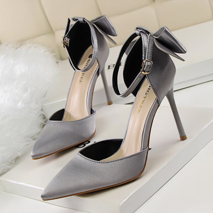 Spring new bed high heels stiletto wedding shoes