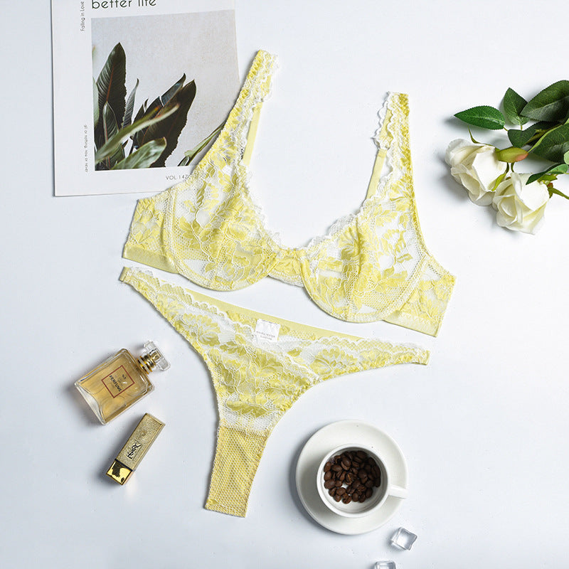 Andrea – Two-Tone Lace Lingerie with Steel Ring
